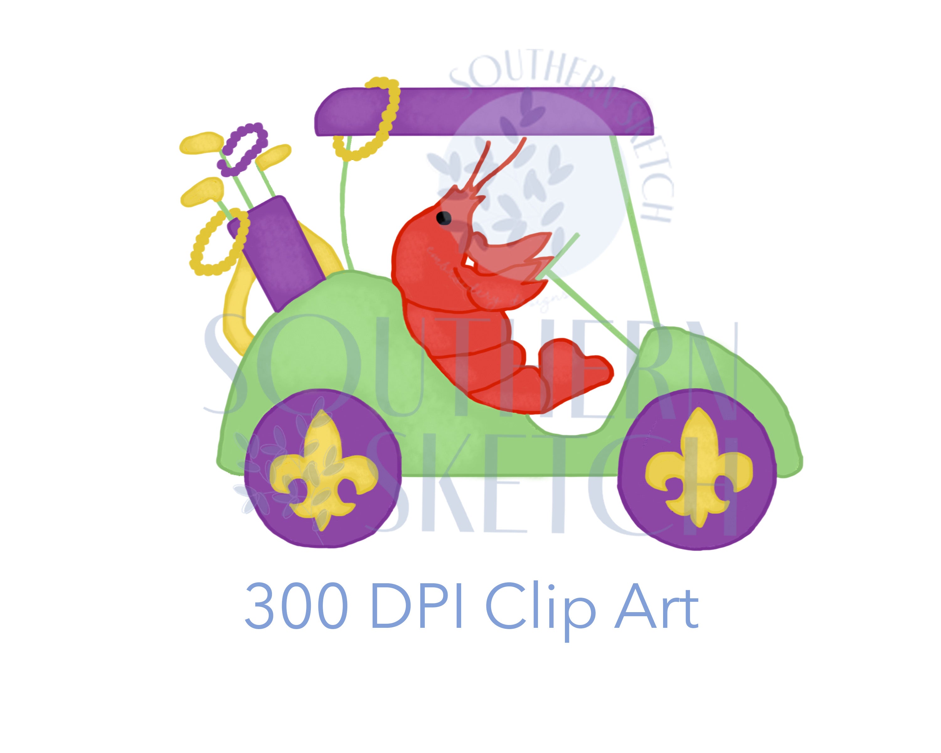 how to decorate a golf cart for mardi gras