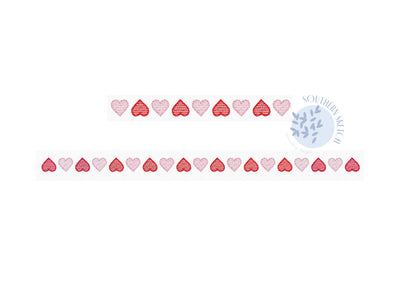 Hearts Monogram Frame Valentine's Day Machine Embroidery Design File 