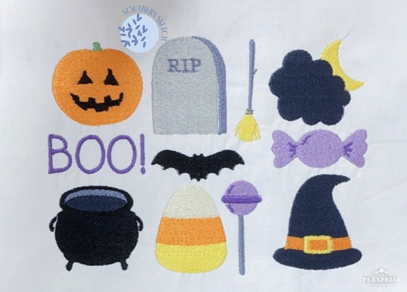 Mini Fill Stitch Halloween Machine Embroidery Design