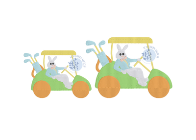 Mini Easter Golf Cart