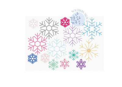 Mini Snowflake Bundle Machine Embroidery Design
