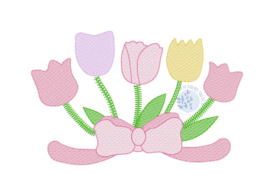 Sketch Tulip Bouquet