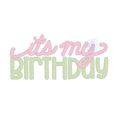 It's My Birthday Lettering