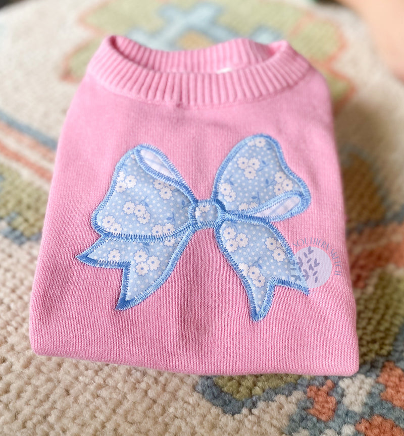 Applique Bow Zig Zag