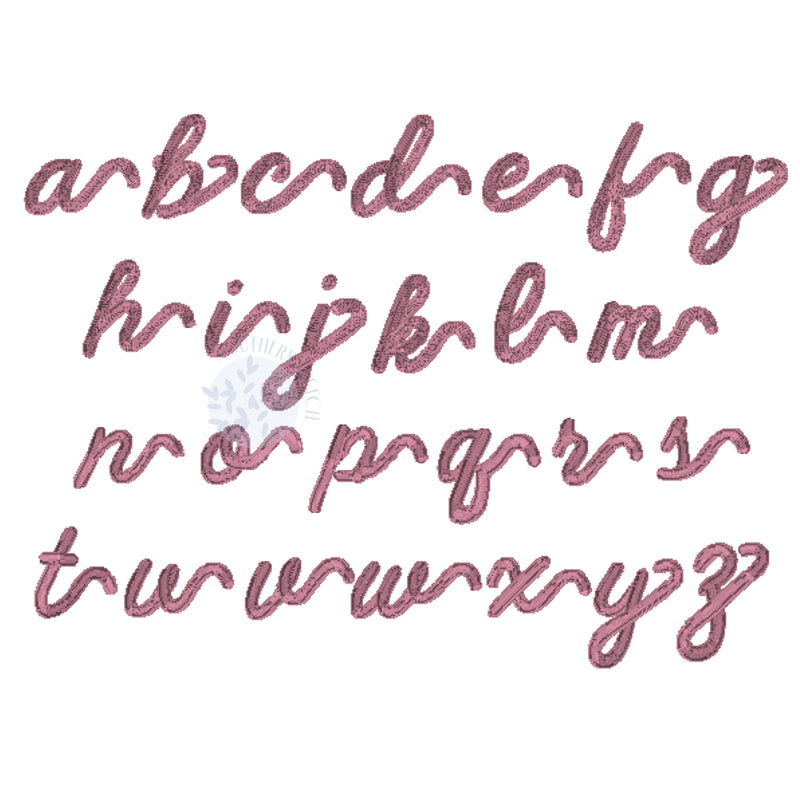 Frannie Satin Stitch Font