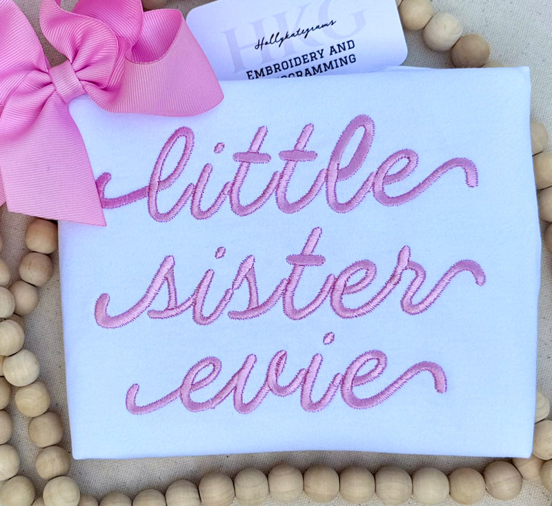 Frannie Satin Stitch Font
