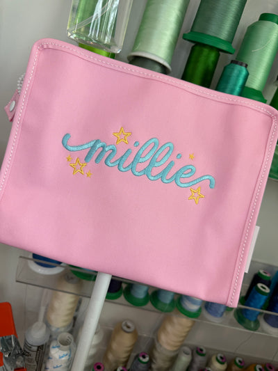 Frannie Satin Stitch Font