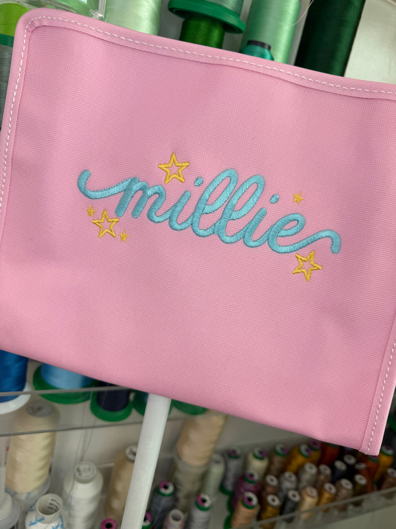 Frannie Satin Stitch Font