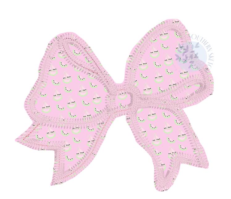 Applique Bow Zig Zag