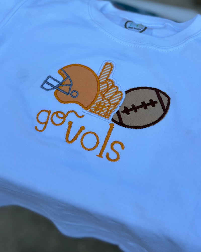 Applique Football Trio