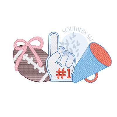 Football Cheer Trio