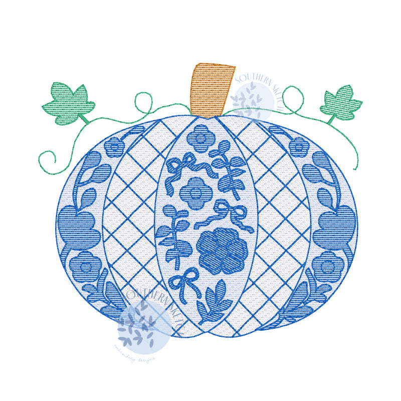 Chinoiserie Bow Pumpkin