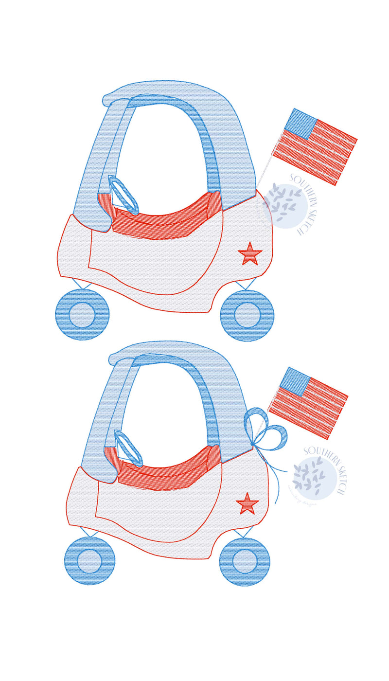 4th of July Cozy Coupe