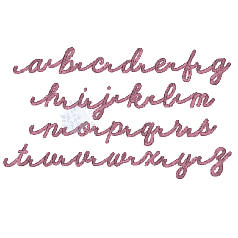 Frannie Satin Stitch Font