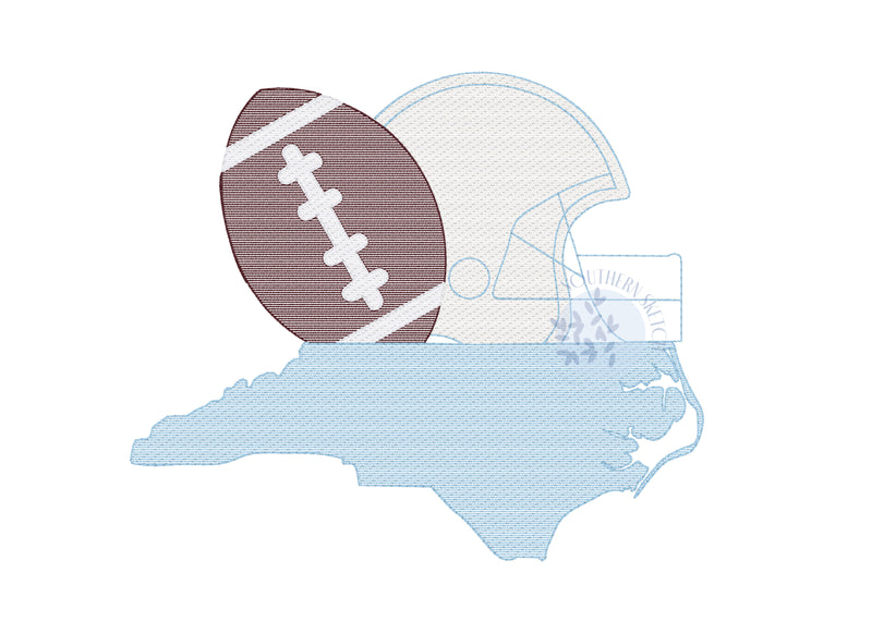 North Carolina Football Helmet