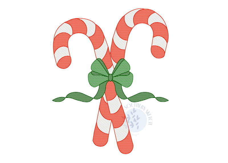 Christmas Bow Candy Canes