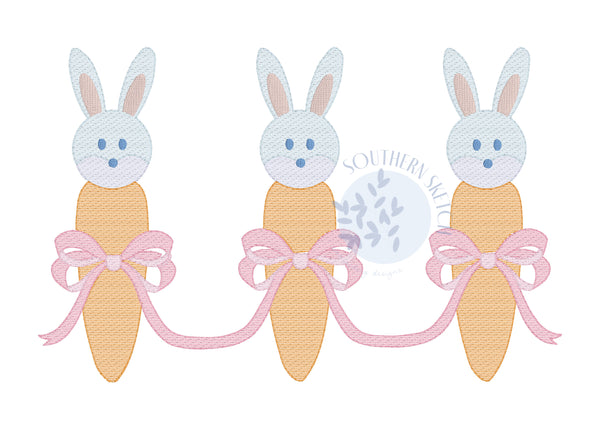 Easter Carrot Bow Bunnies