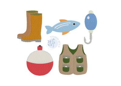 Build Your Own Mini Fill Stitch Fishing Bundle