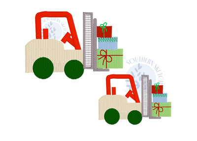 Mini Christmas Forklift