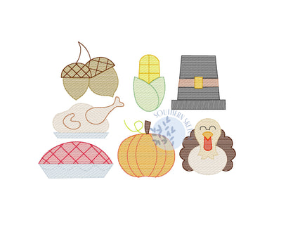 Build Your Own Sketch Thanksgiving Design