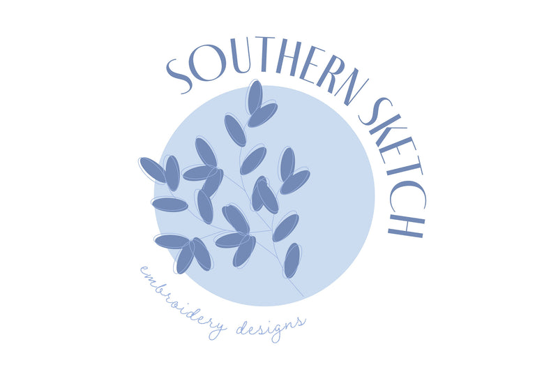 Southern Sketch Machine Embroidery Design