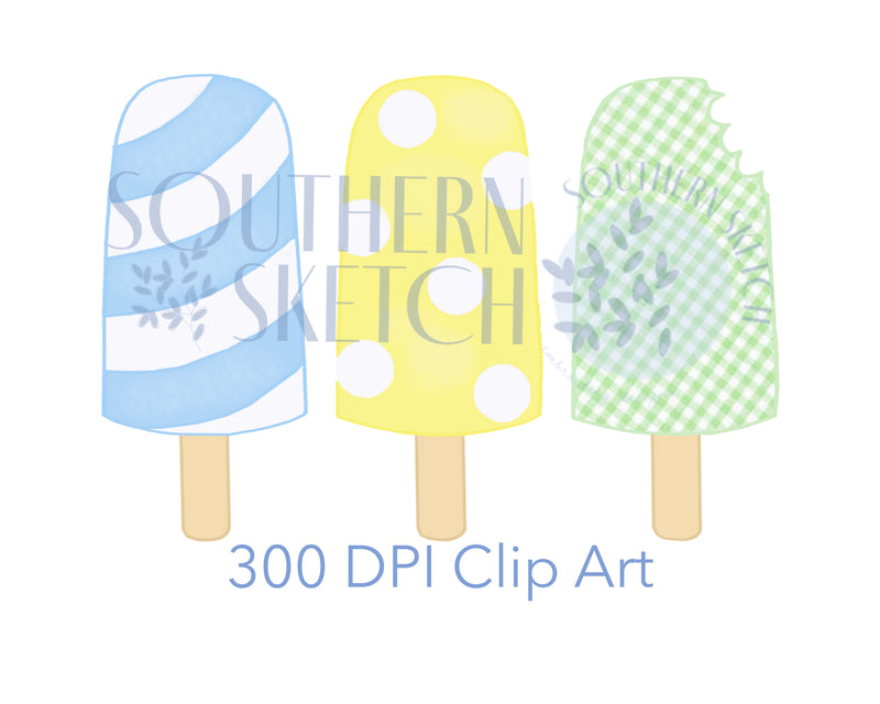 Popsicle .png Watercolor Clipart